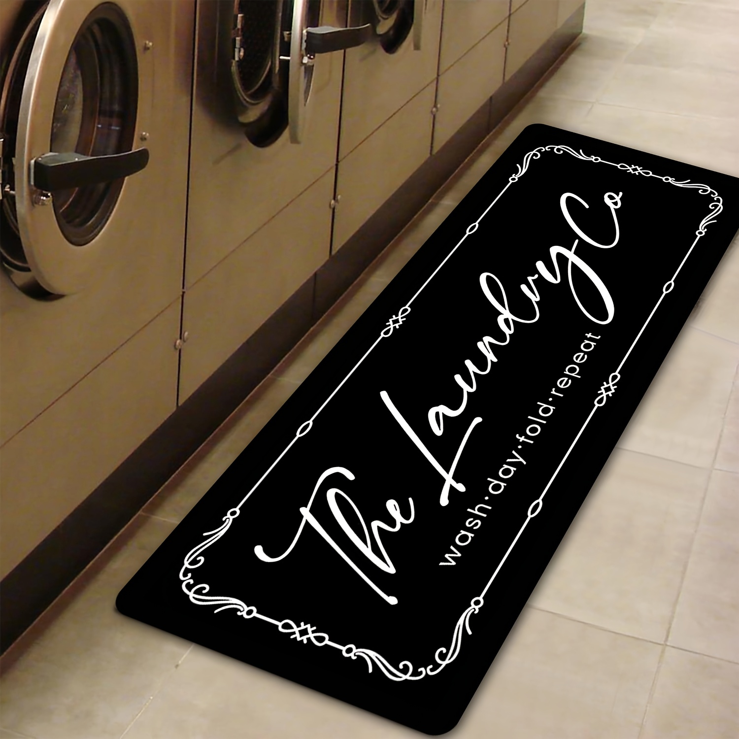 Vintage Scroll Border Laundry  - огляд і ціна Commercial Printing Co