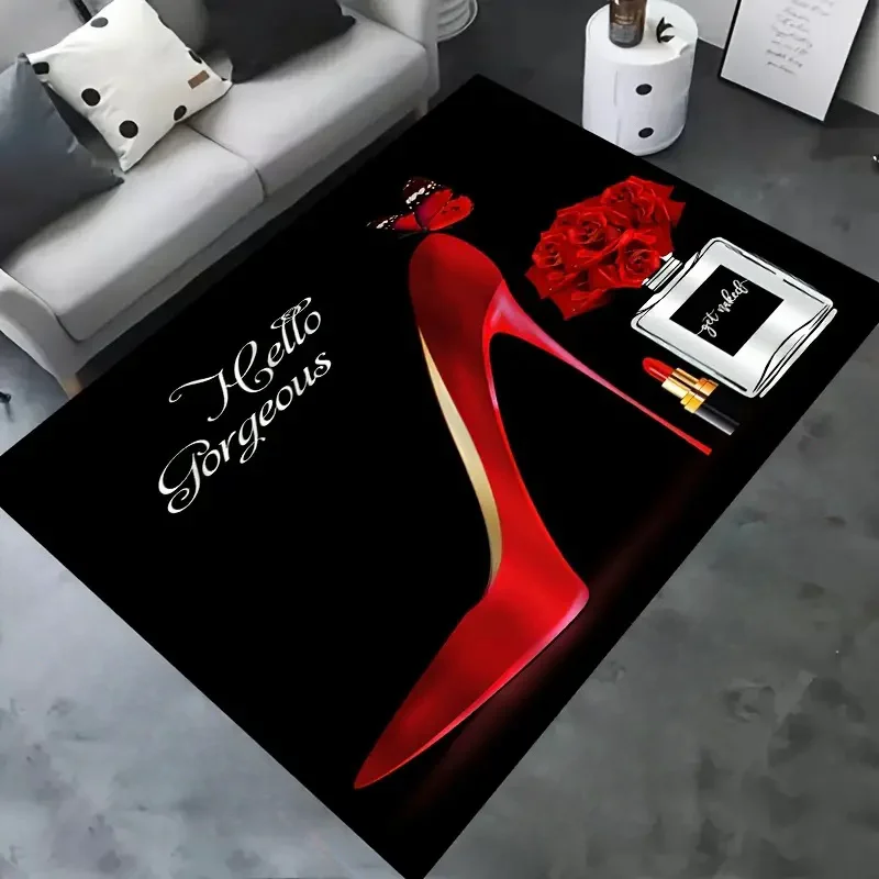 Red High Heel Print Area Rug,  - огляд і ціна Commercial Printing Supplies