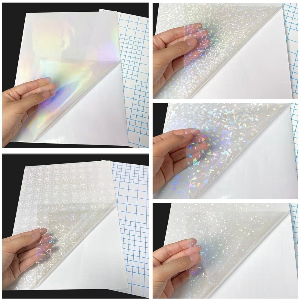 5Pcs Self Adhesive Holographic - огляд і ціна Laminator Cold Roll