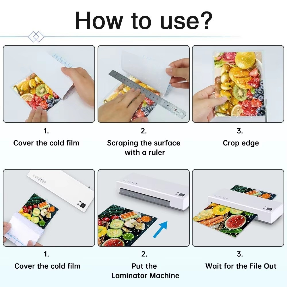 5Pcs Self Adhesive Holographic - огляд і ціна Laminator Cold Roll