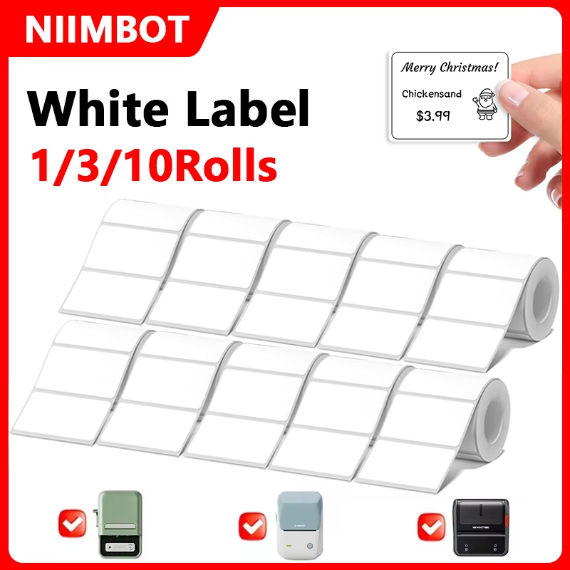 Niimbot 1/3/10 Rolls White The - огляд і ціна Commercial Printing Types