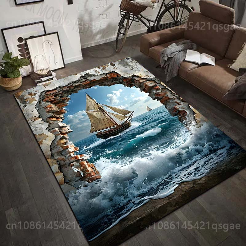 1PC Sailing ship through broke - огляд і ціна Commercial Wall Printing Machine