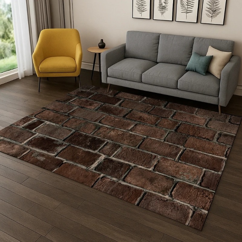 3D Brick Stone Building Carpet - огляд і ціна Commercial Wall Printing Machine