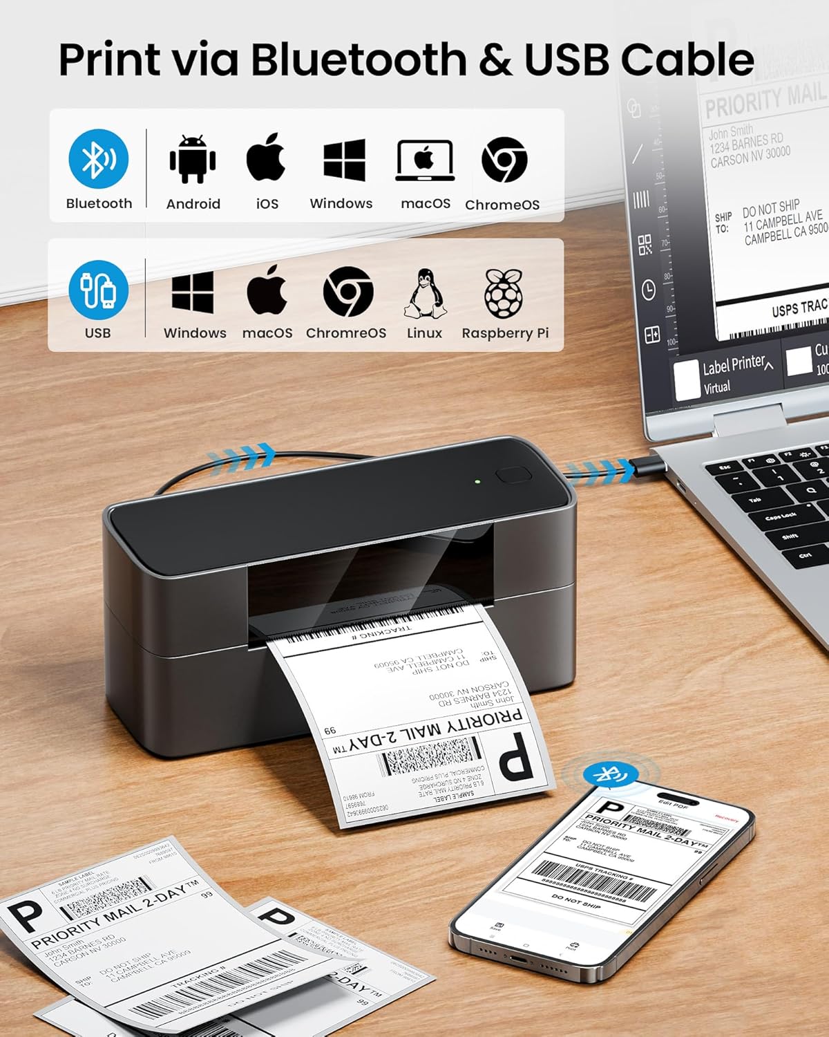 Markfield Shipping Label Print - огляд і ціна Commercial Printing Types