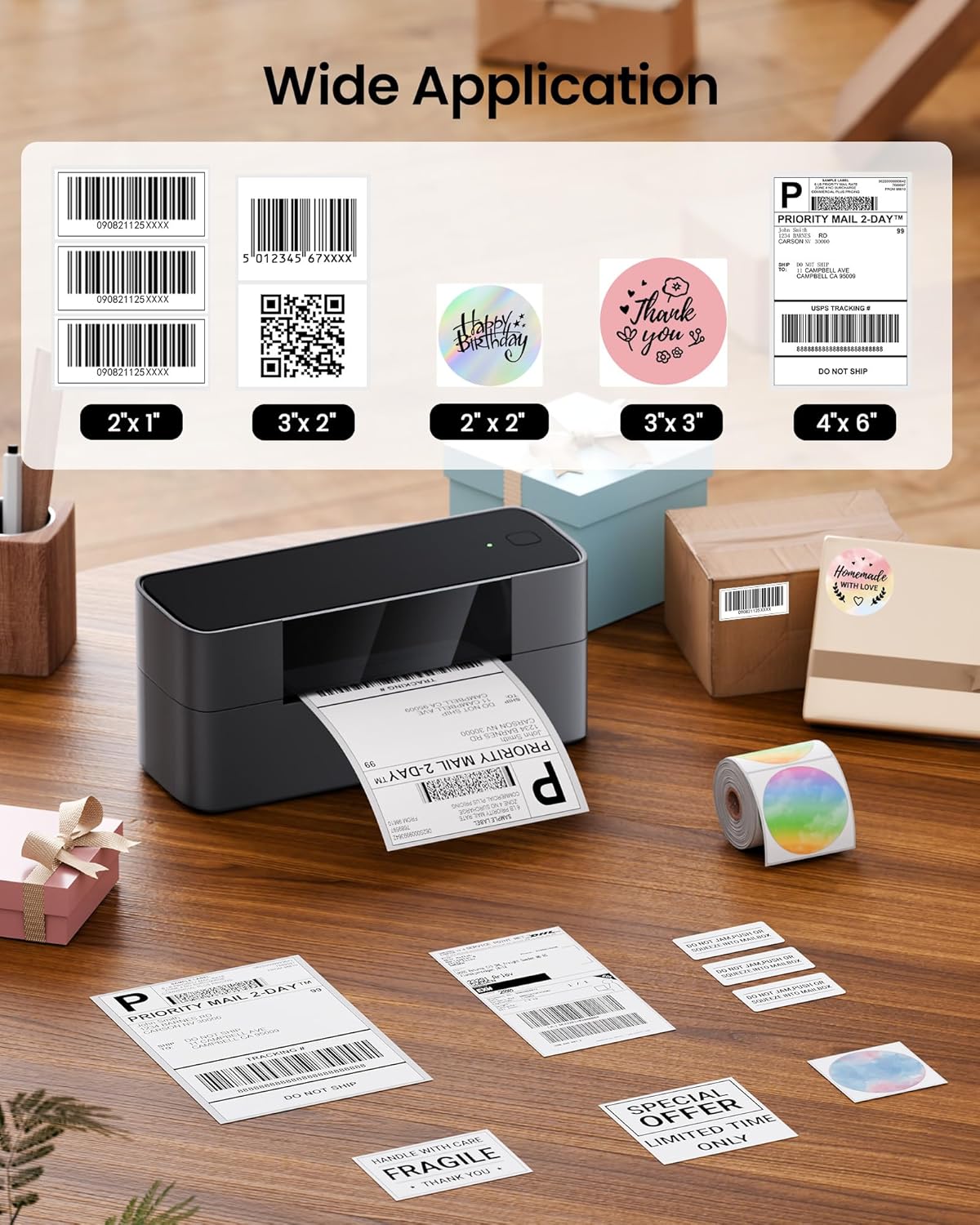 Markfield Shipping Label Print - огляд і ціна Commercial Printing Types